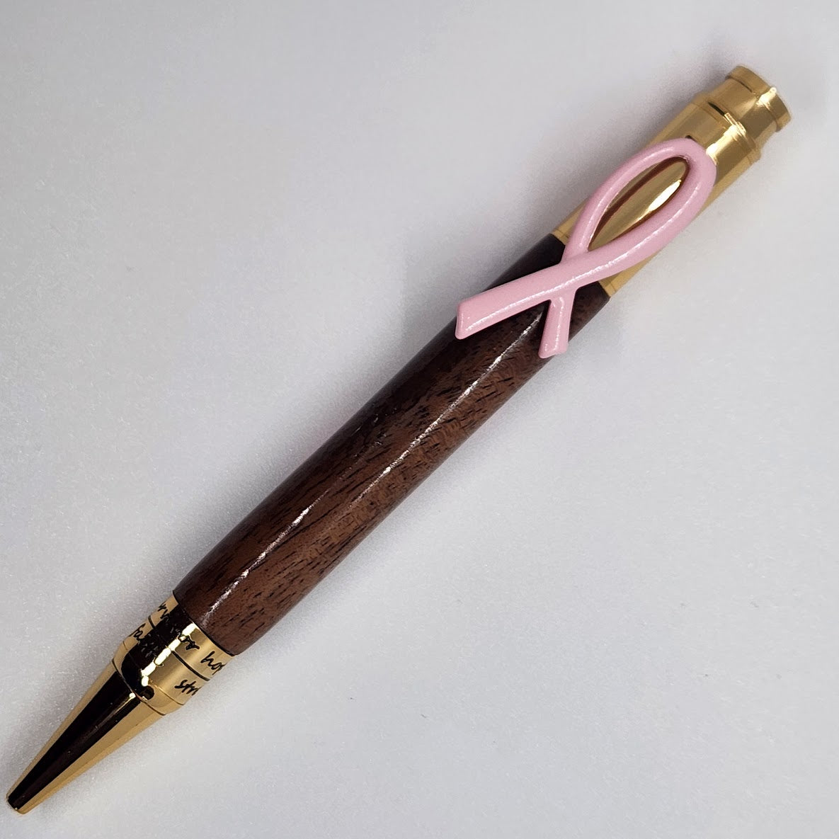 Breast Cancer Pen - Black Walnut w/ Gold Finish (Copy)
