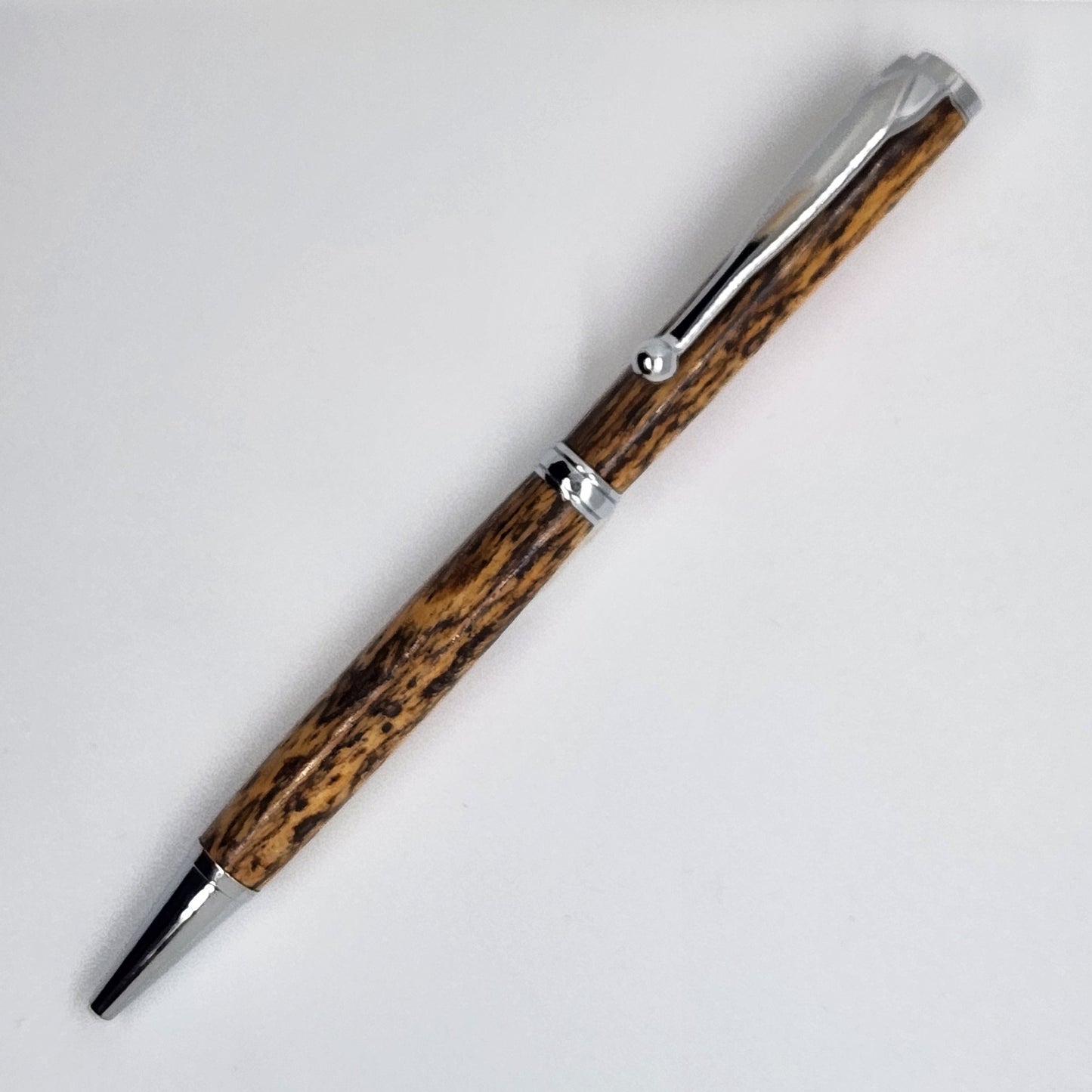 Slimline Pen - Bocote Wood w/ Chrome Finish
