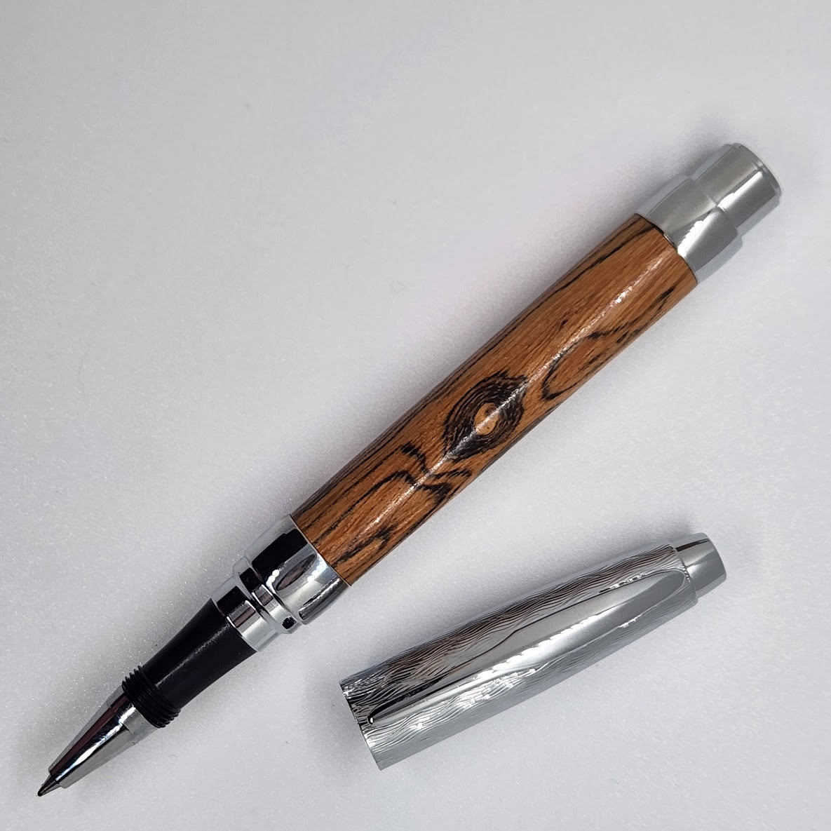 Rollerball Presimo Etched Pen - Bocote Wood