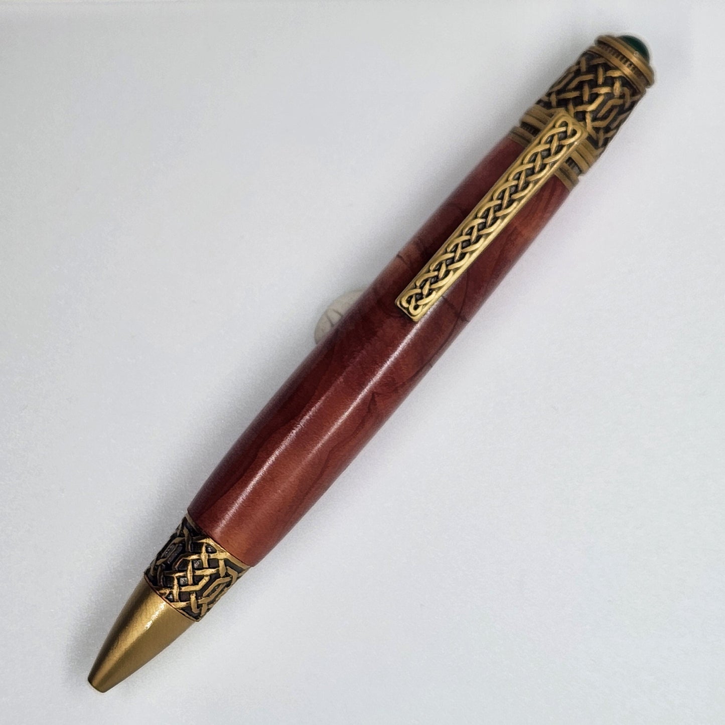 Celtic Pen - Cedar Wood w/ Brass Finish