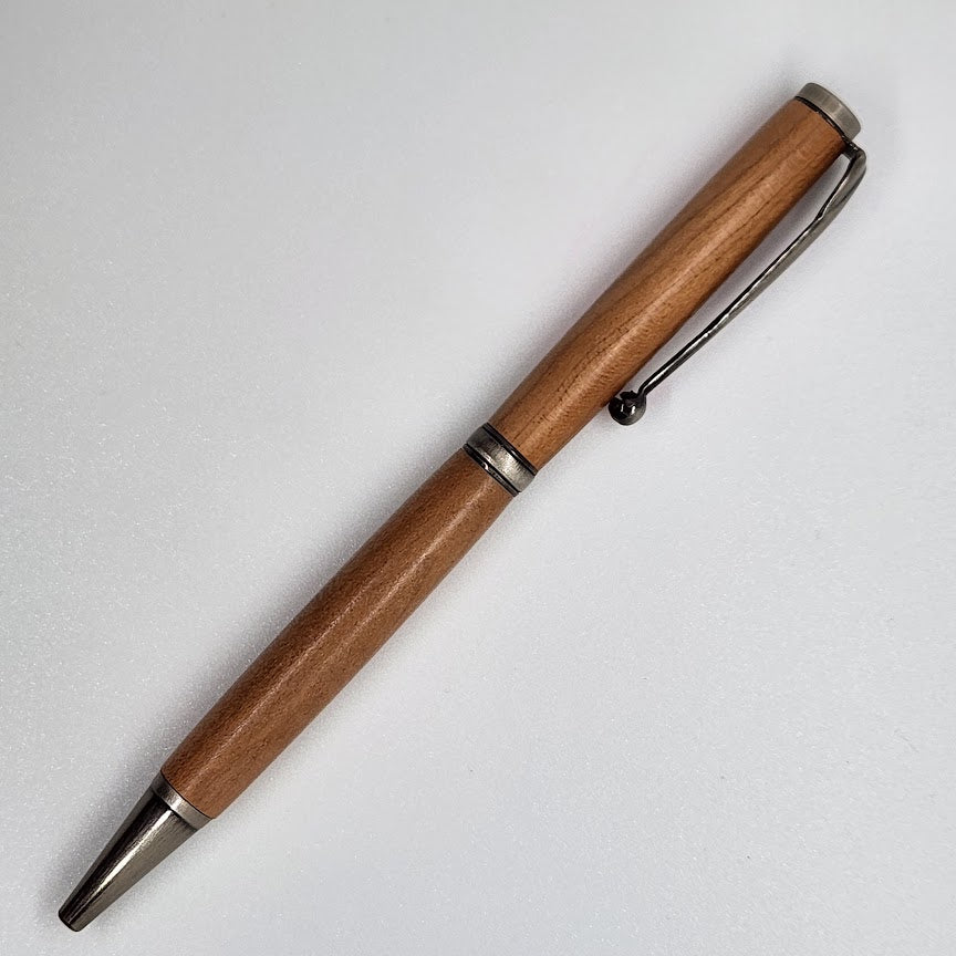 Slimline Pen - Cherry Wood w/ Gun Metal Finish