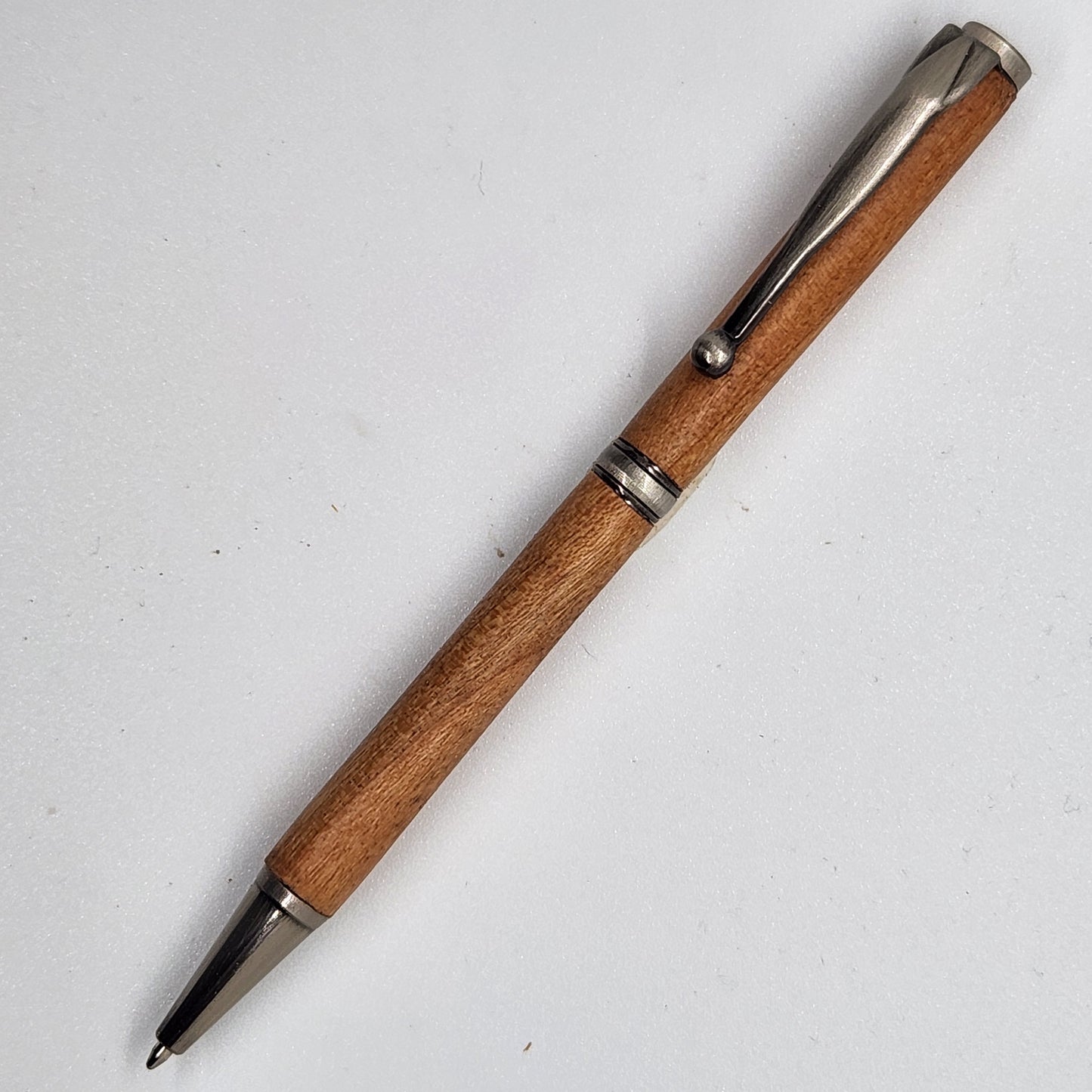 Slimline Pen - Cherry Wood w/ Satin Chrome Finish