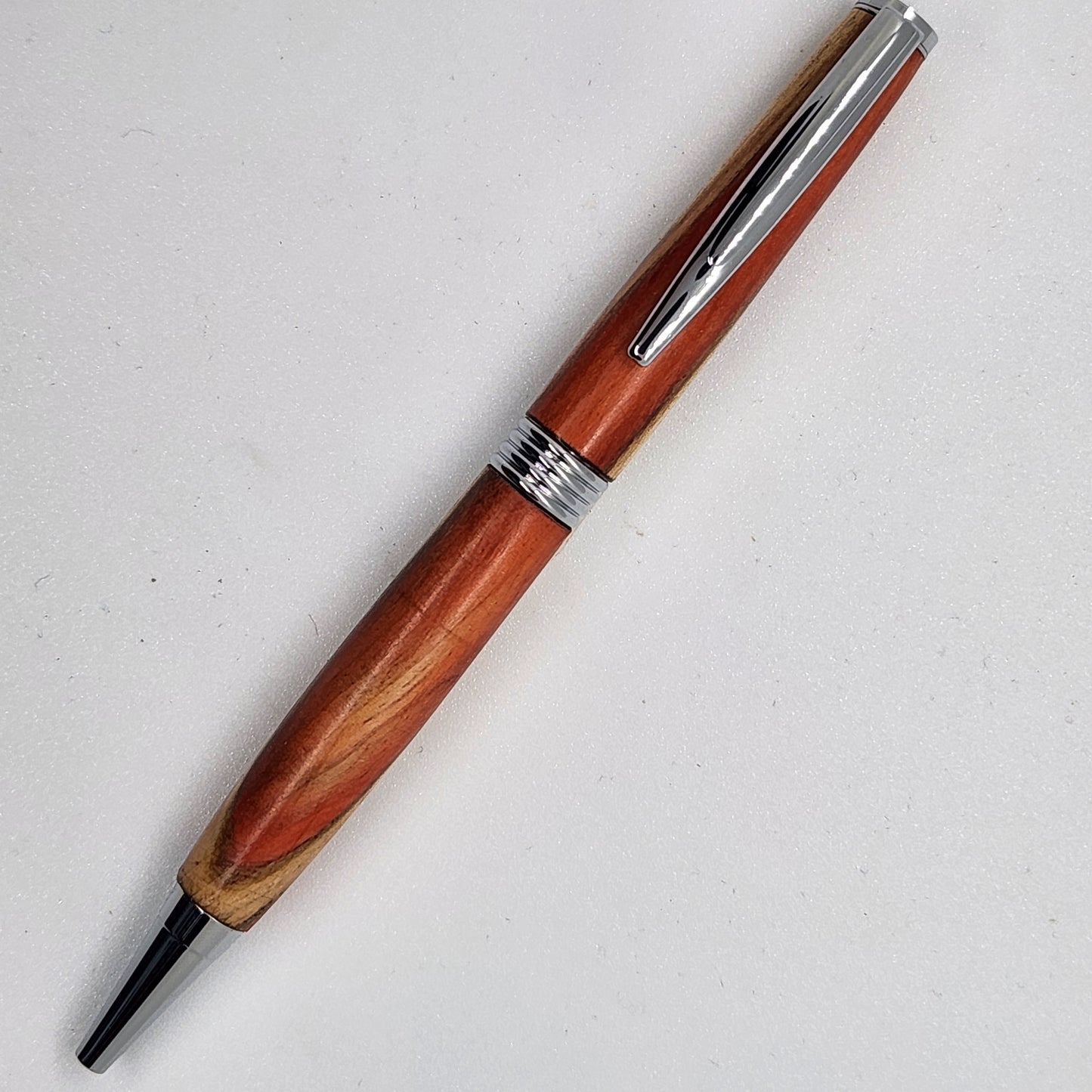Trimline Pen - Flaming Elder Wood w/ Chrome Finish