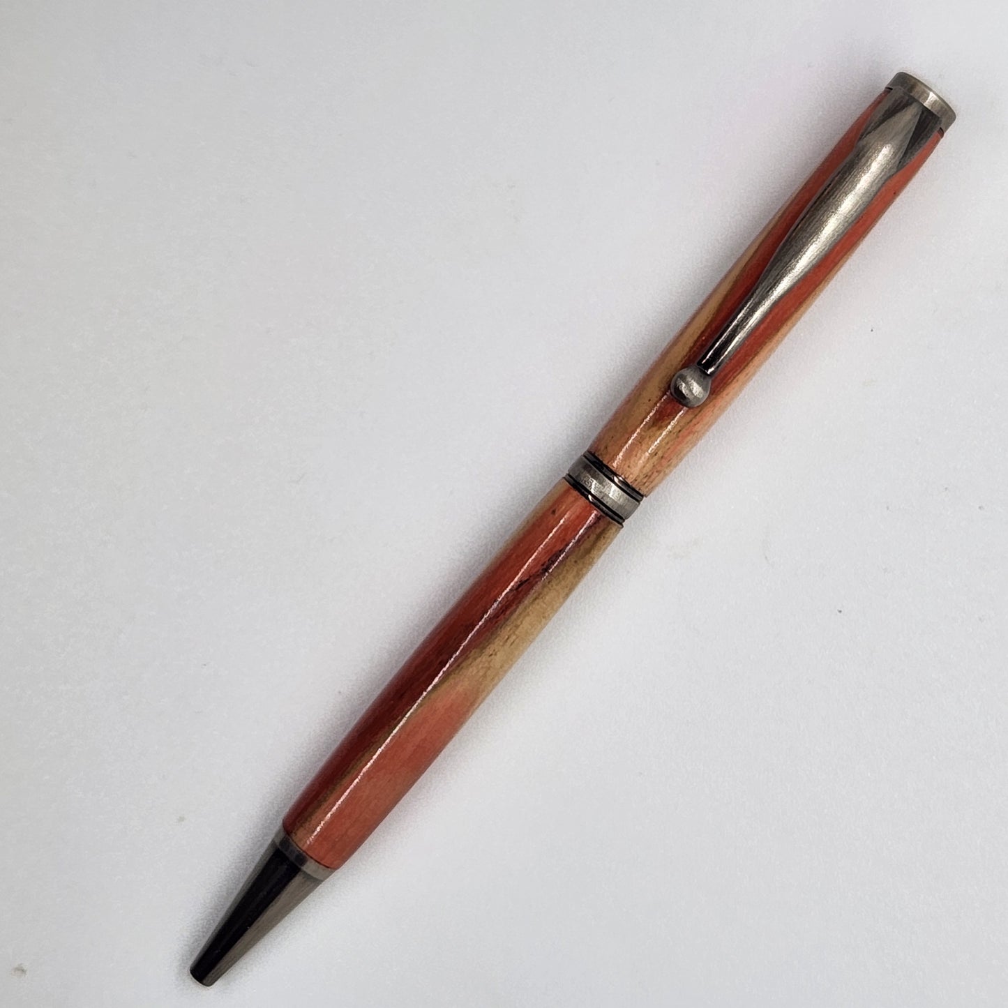 Slimline Pen - Flaming Elder Wood w/ Gun Metal Finish