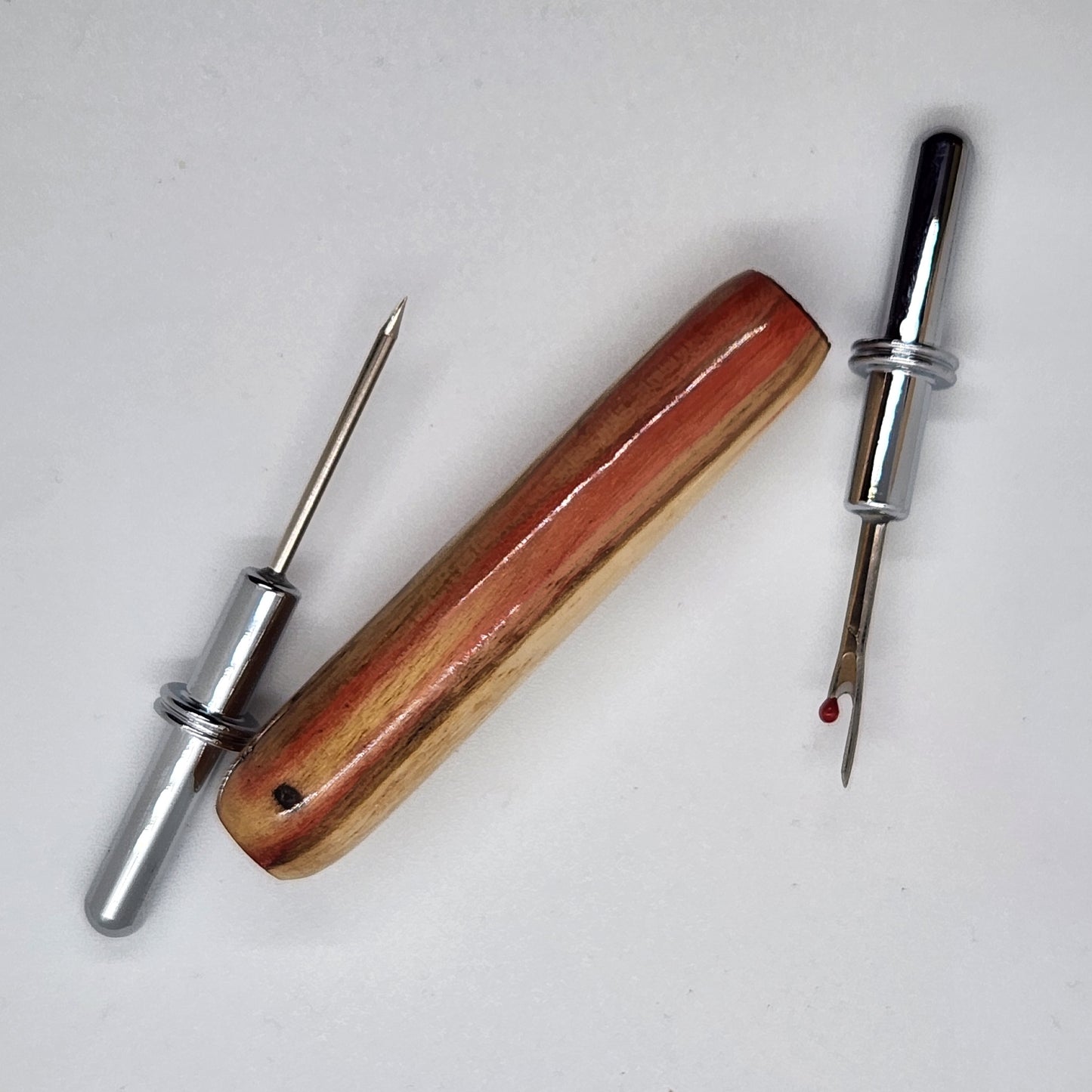 Seam Ripper Stiletto - Flaming Elder w/ Chrome Finish