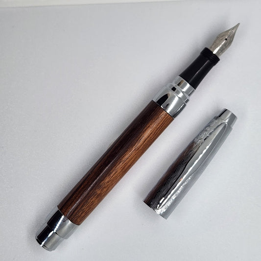 Fountain Presimo Etched Pen - Jobillo Wood