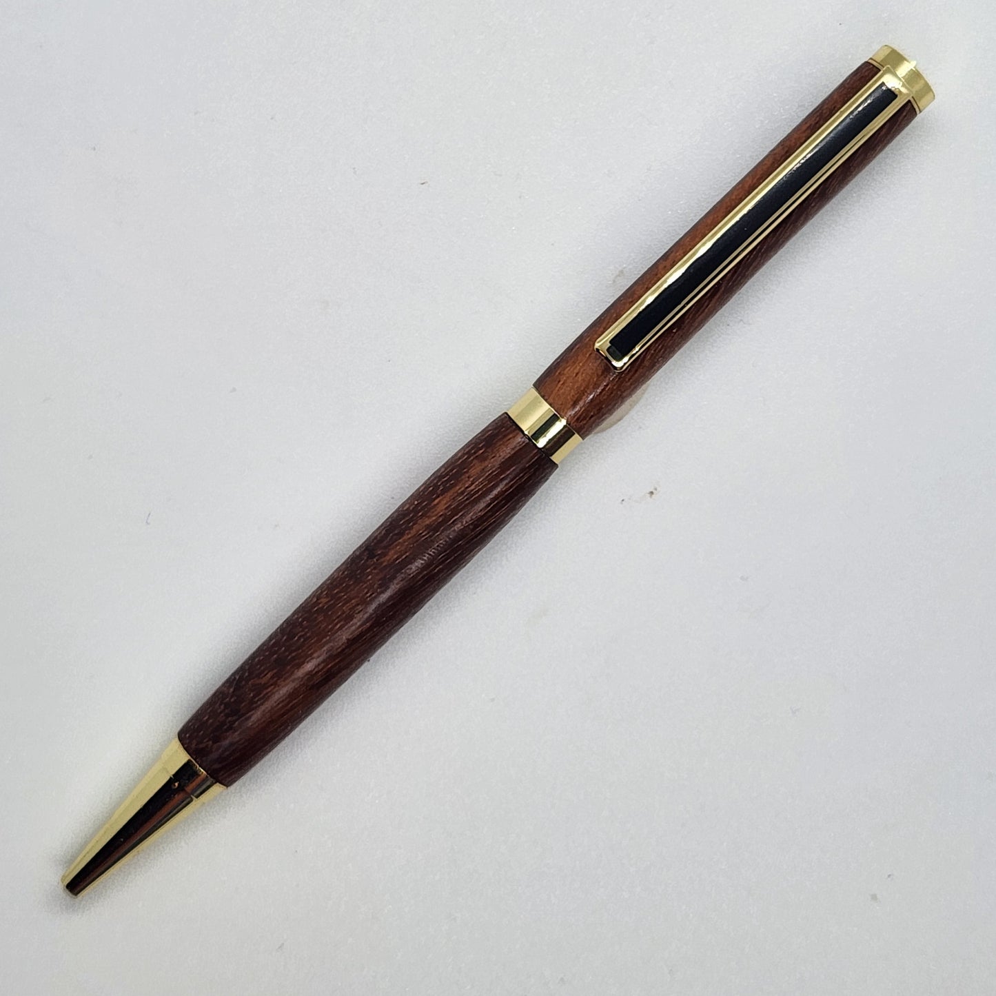 Slimline Pen - Jobillo Wood w/ Gold Black Finish