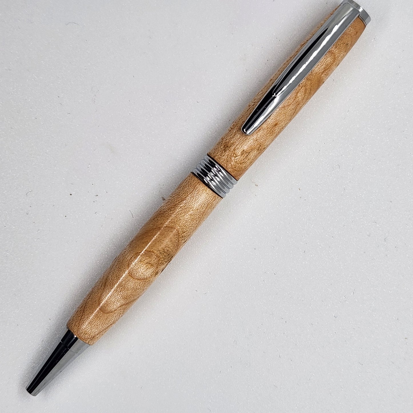 Trimline Pen - Maple Wood w/ Chrome Finish