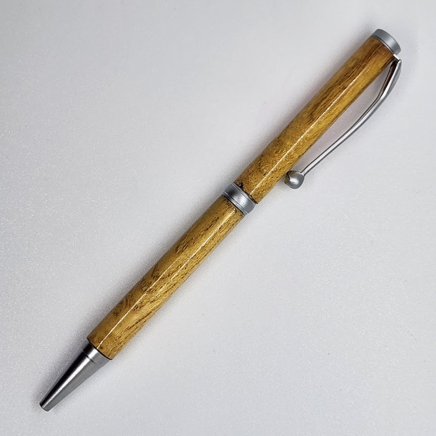 Slimline Pen - Mulberry Wood w/ Satin Chrome Finish