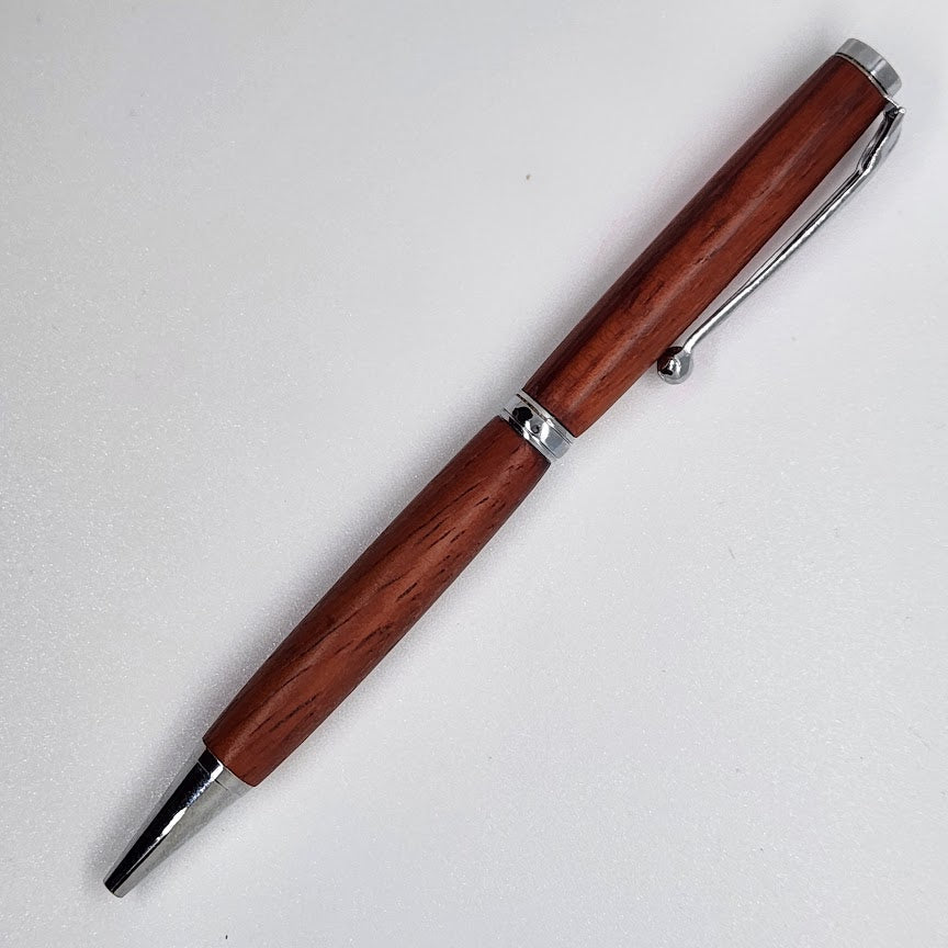 Slimline Pen - Padauk Wood w/ Chrome Finish