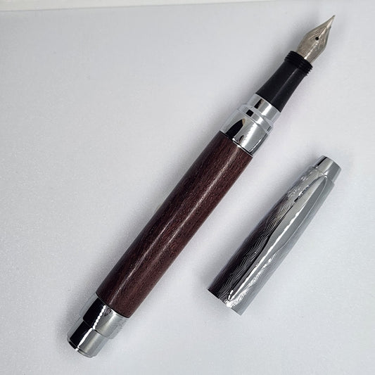 Fountain Presimo Etched Pen - Paduak Wood