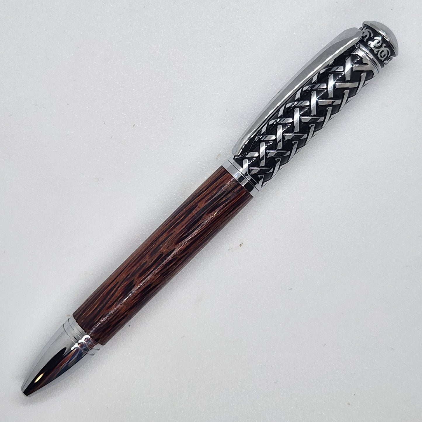 Gaelic Pen - Red Palm Wood w/ Chrome Finish
