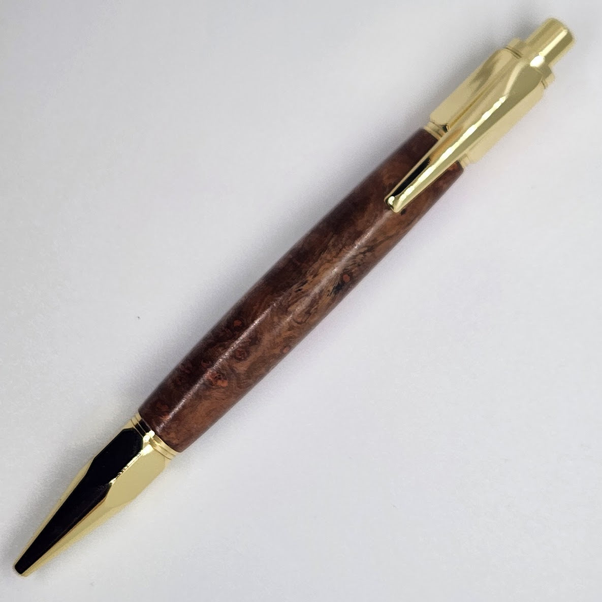 Vertex Pen - Unknown Burl Wood w/ Gold Finish