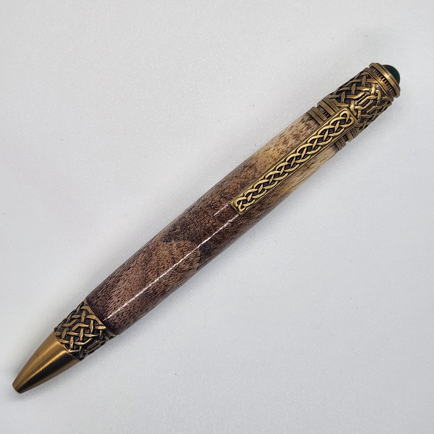 Celtic Pen - Walnut Wood w/ Brass Finish