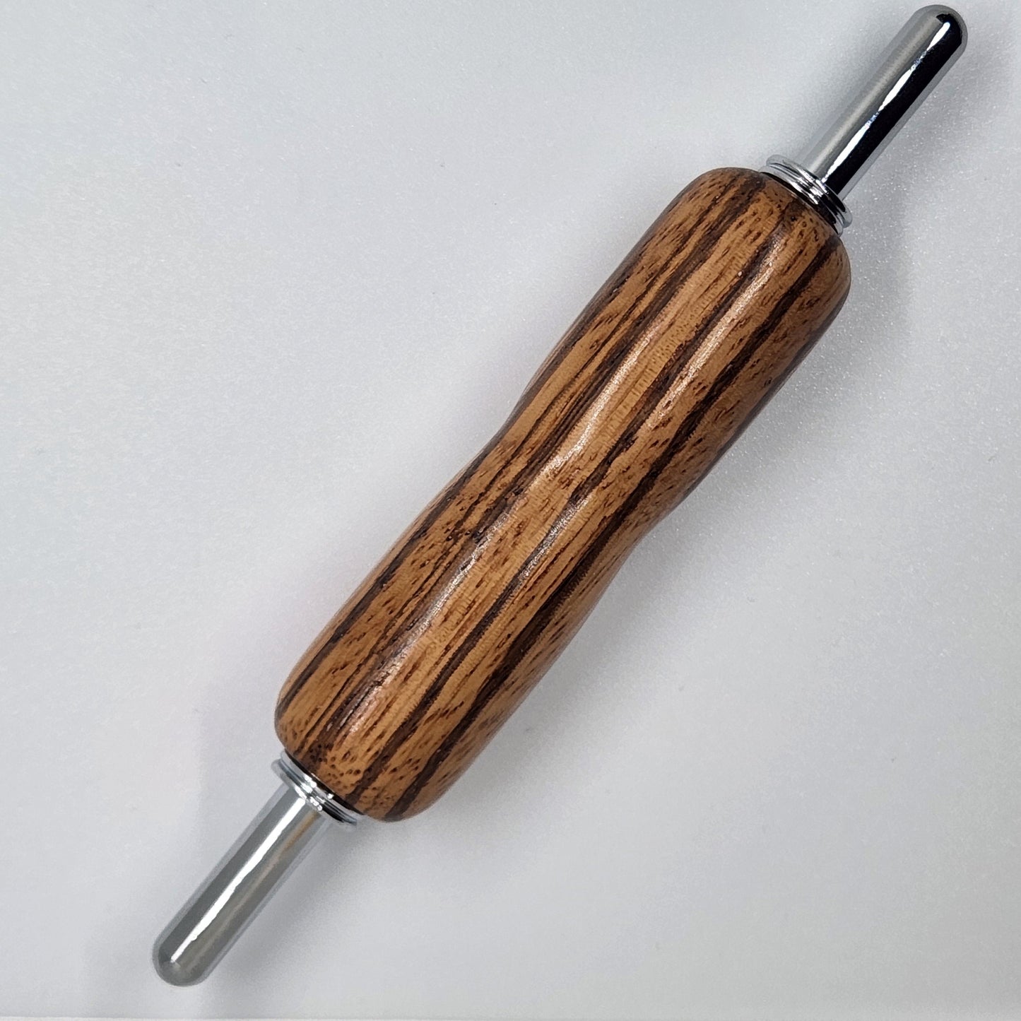 Seam Ripper Stiletto - Zebrawood w/ Chrome Finish