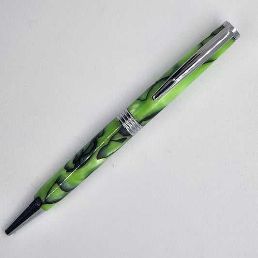 Trimline Pen - Acrylic Green w/ Chrome Finish