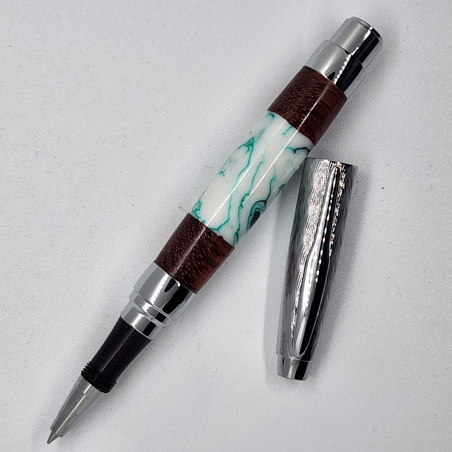Rollerball Presimo Etched Pen - Acrylic and Jobillo Wood