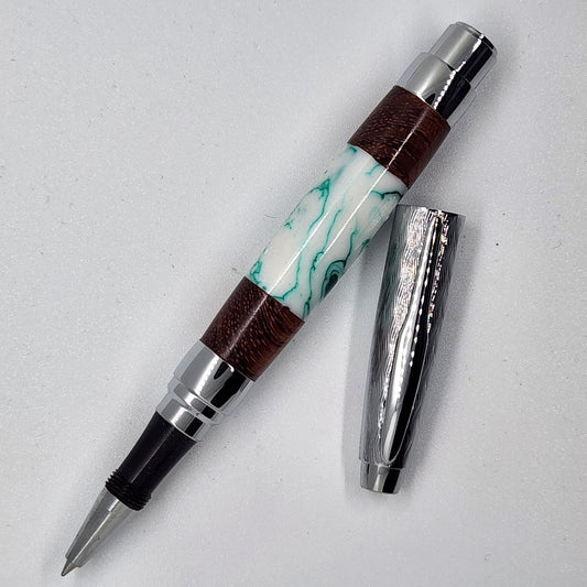 Rollerball Presimo Etched Pen - Acrylic and Jobillo Wood