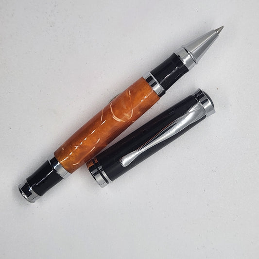 Rollerball Oxford Pen - Acrylic Orange