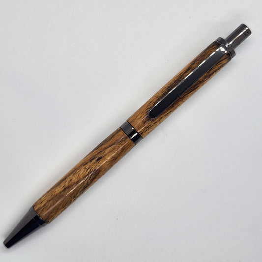 Slimline Pro Click Pen - Bocote Wood w/ Gun Metal Finish