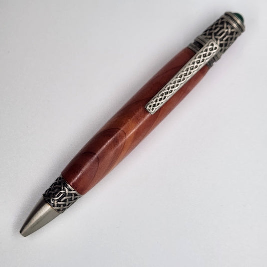 Celtic Pen - Cedar Wood w/ Pewter Finish