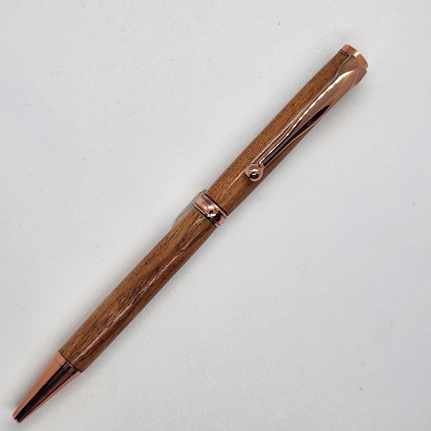 Slimline Pen - Cherry Wood w/ Rose Finish