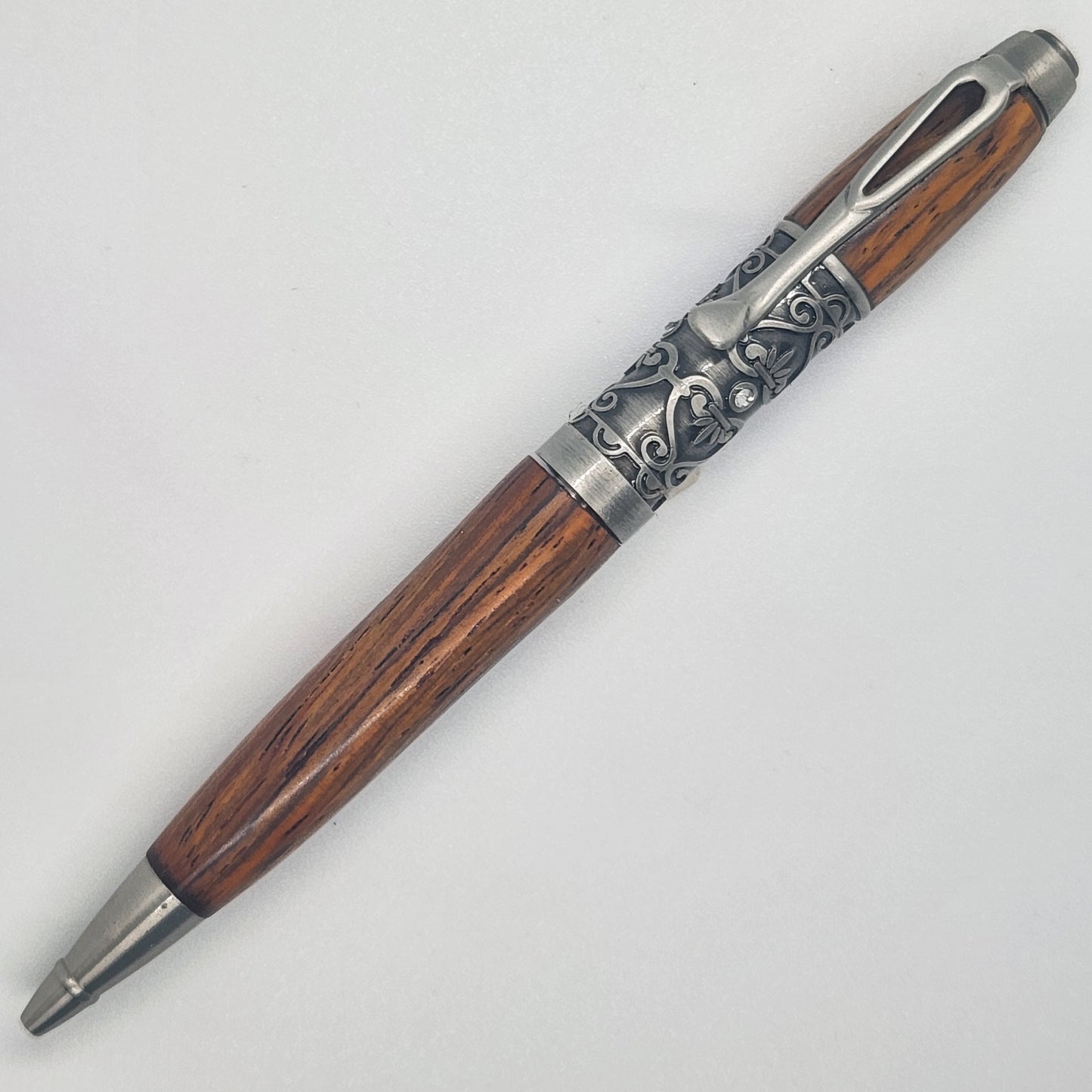 Filibella Pen - Cocobolo Wood w/ Pewter Finish