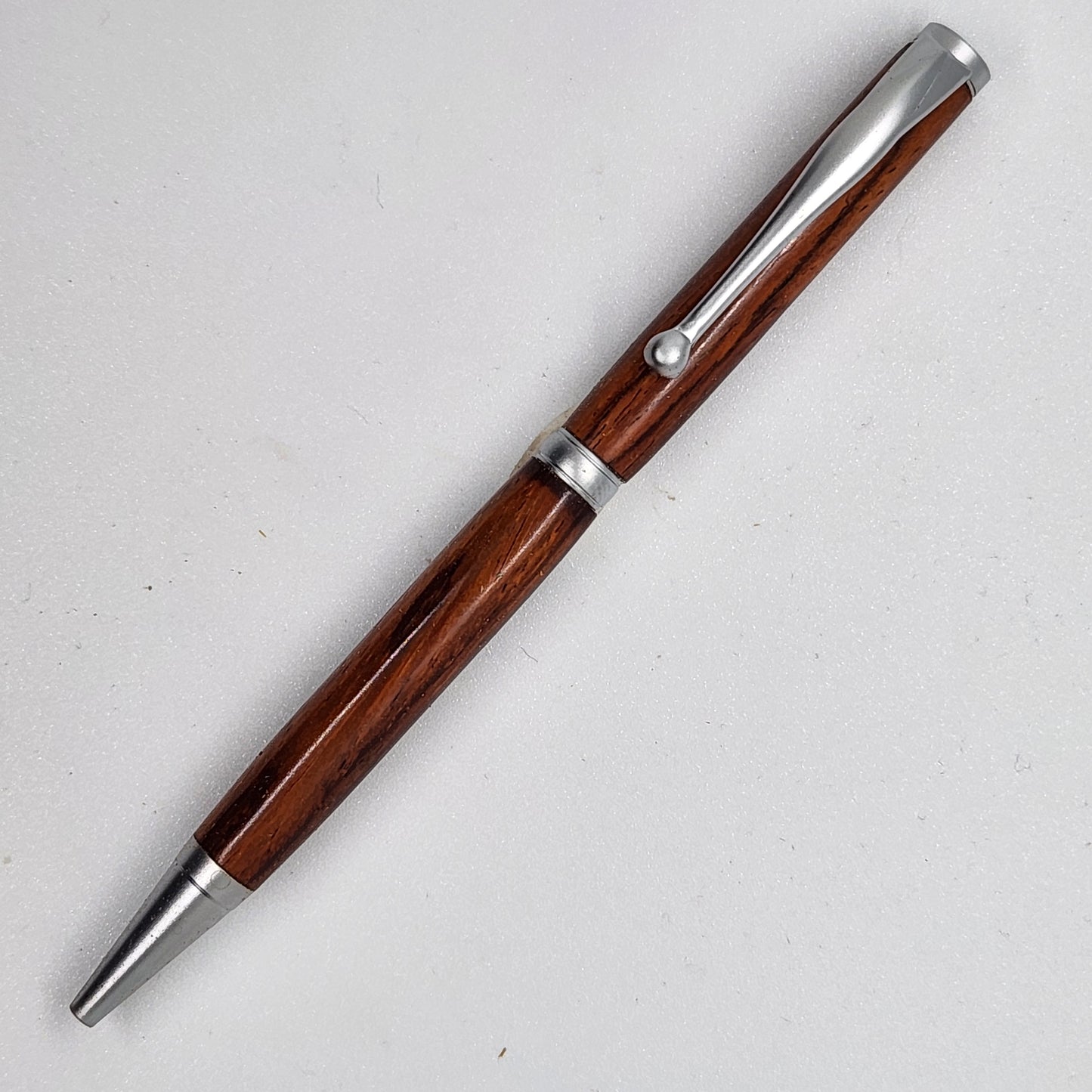 Slimline Pen - Cocobolo Wood w/ Satin Chrome Finish