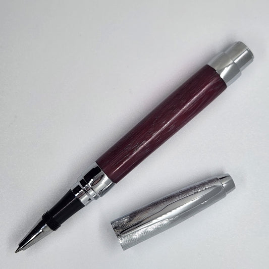Rollerball Presimo Etched Pen - Purpleheart Wood