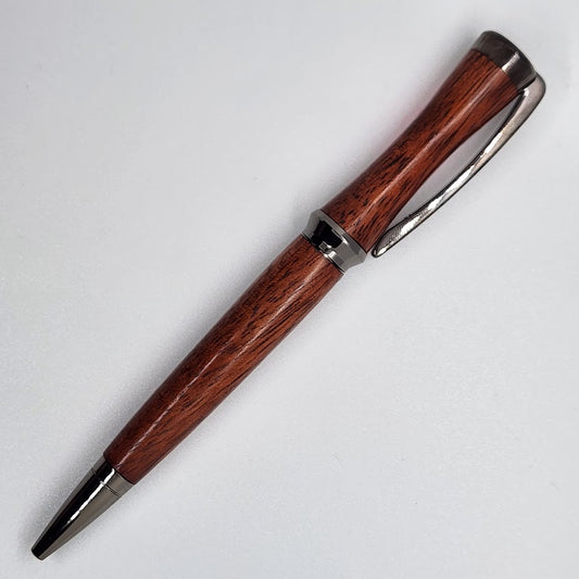 Concava Pen - Redheart Wood w/ Gunmetal Finish