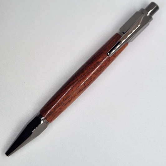 Vertex Pen - Redheart Wood w/ Gun Metal Finish